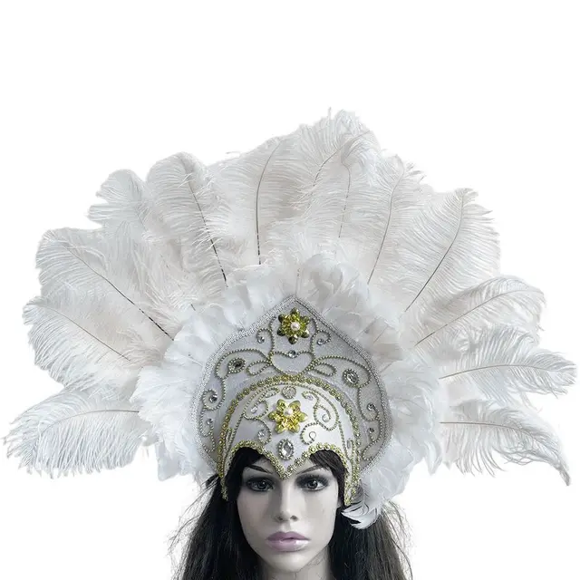 Yean - Fascia Indiana Con Piume Hippie, Copricapo Bohémien Con Nappa Catena Piuma Accessori Per Feste In Maschera Da Donna E Ragazza