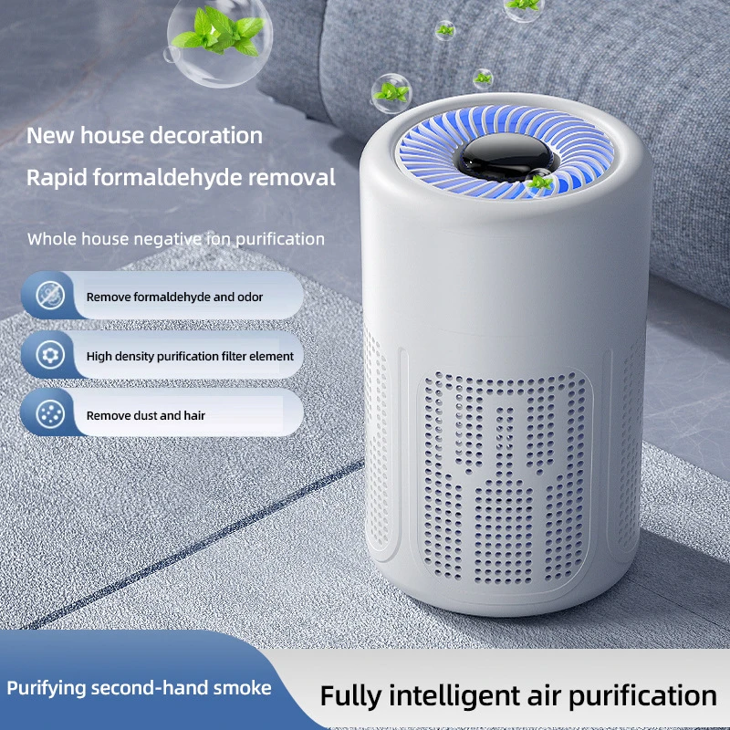 Portable Mini USB Air Purifier - Negative Ion Generator for Home Car Office Travel