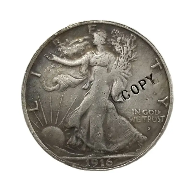 

1916-S(OBV) Walking Liberty Half Dollar COIN COPY commemorative coins replica coins medal coins collectibles