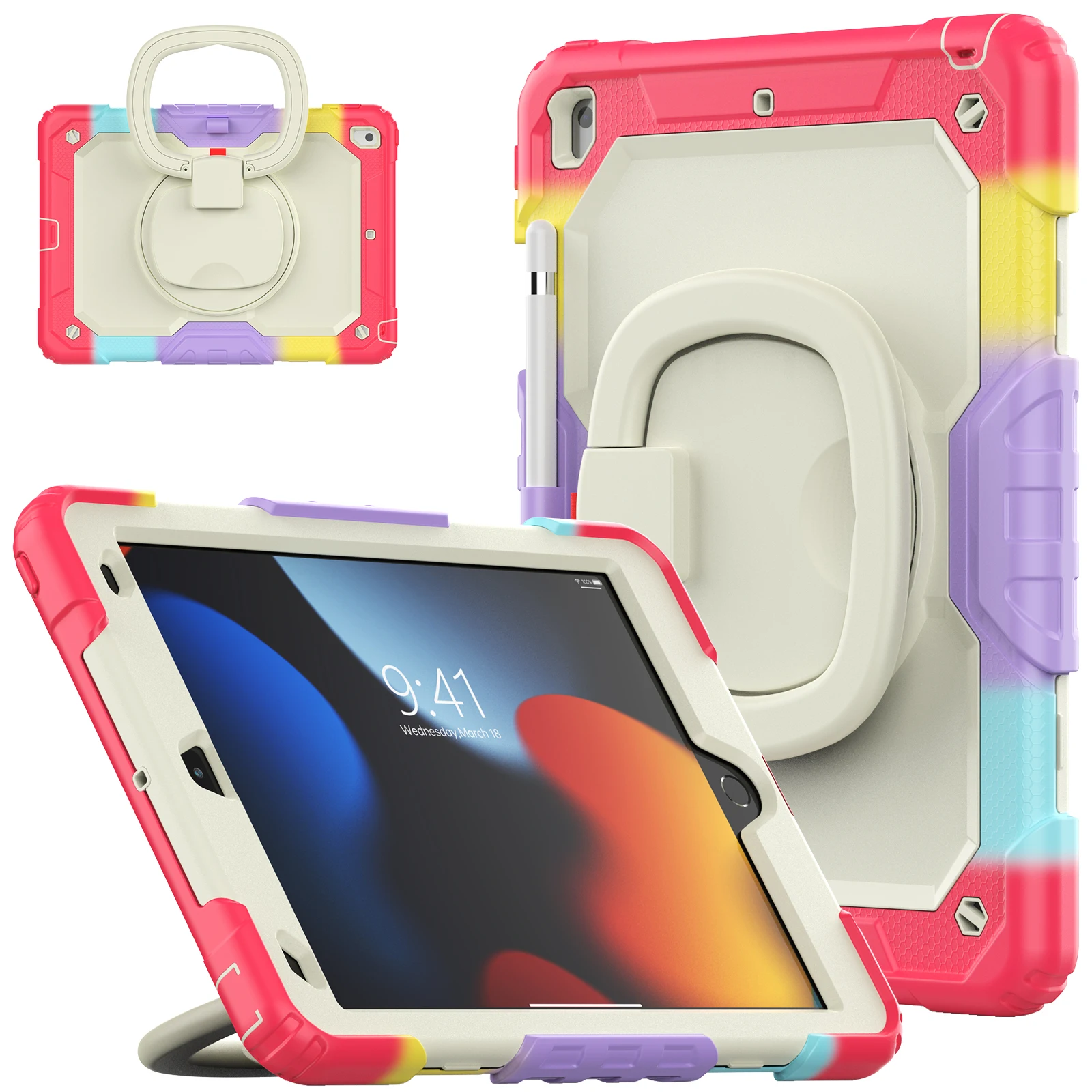 Heavy Duty Rugged Tablet Case with Kids Cover Protection