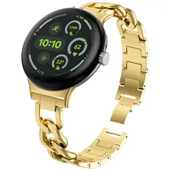 Elegant Stainless Steel Adjustable Chain Bracelet - Pixel3 45mm (Gold)