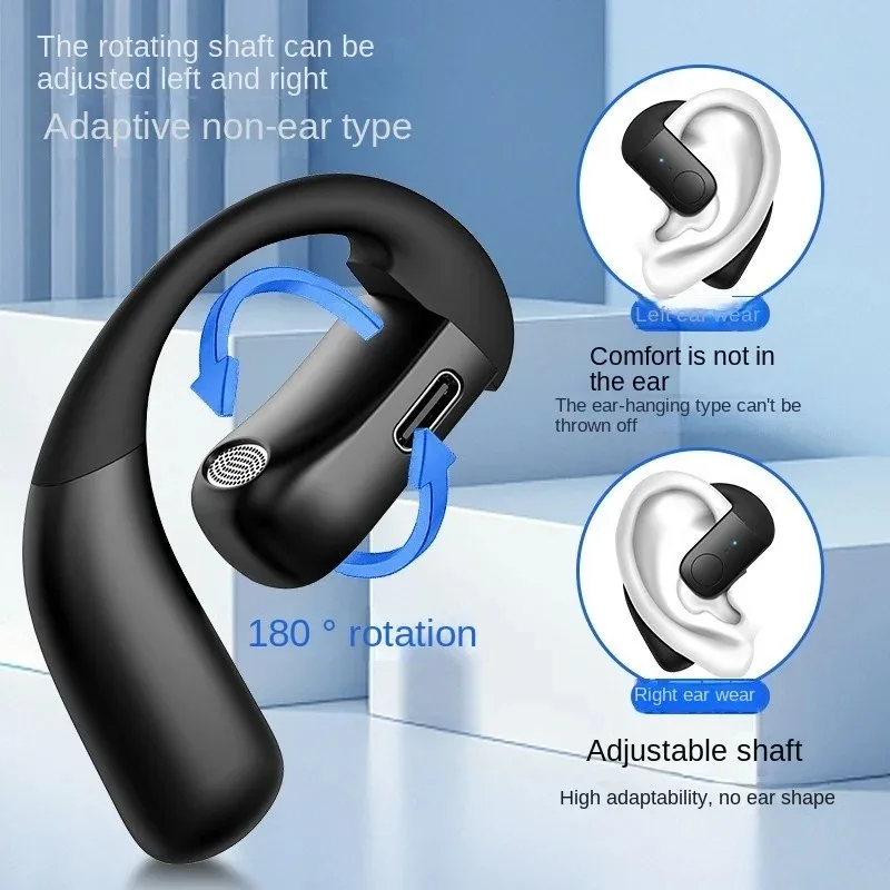 OWS Wireless Business Bluetooth Headset Anti-Drop Left And Right Ear Universal Open Charging Fast Waterproof Dustproof Headset