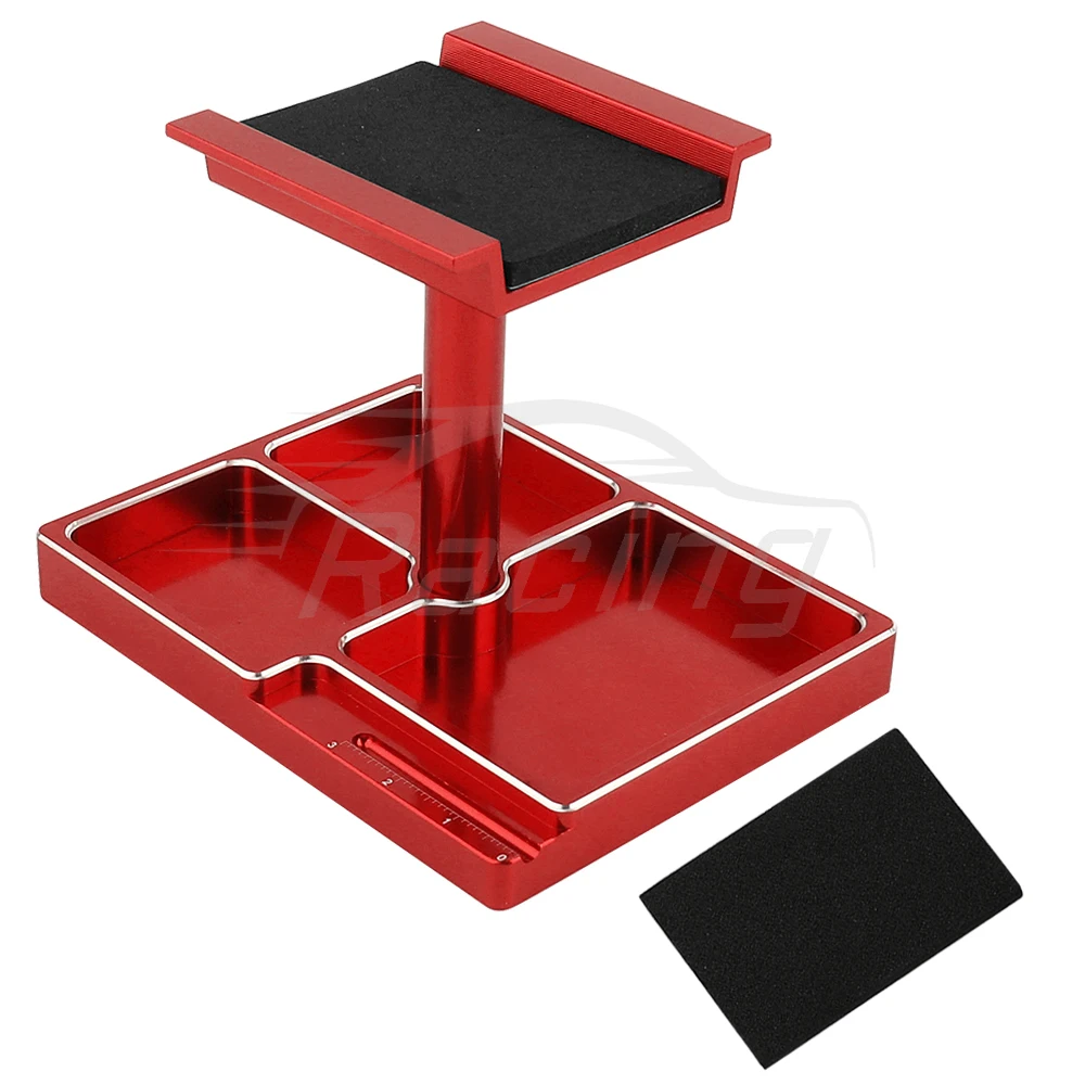 GLOBACT Soporte Multifuncional Para Coche RC Soporte De Trabajo RC Soporte De Reparación RC Rotación De Interruptor De 360 ° 5 Niveles De Altura Elevación O Inferior Con Base De Tornillo