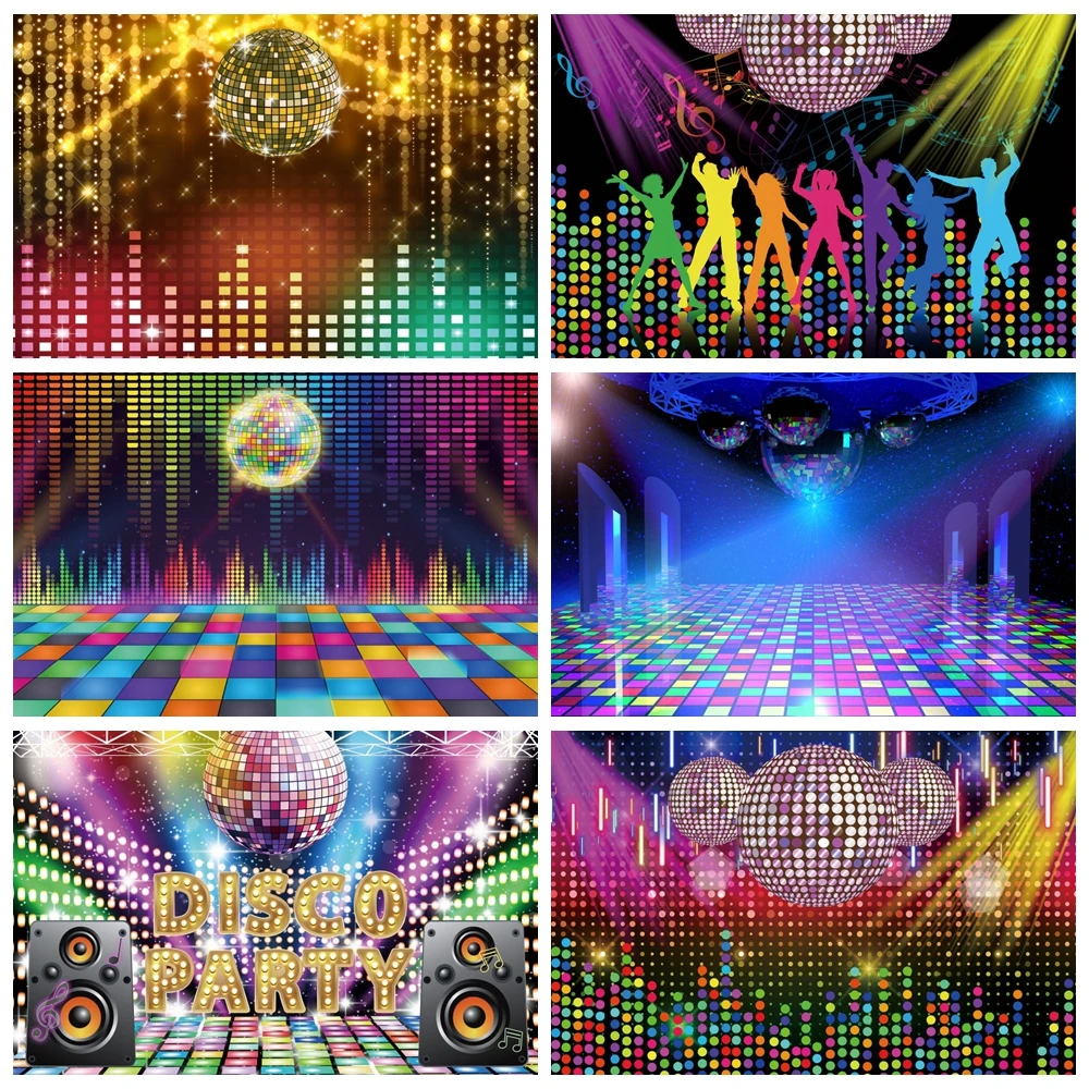 Shiny Gold String Dots Disco Birthday Carnival Party Ball Stage Portrait Photography Backdrop