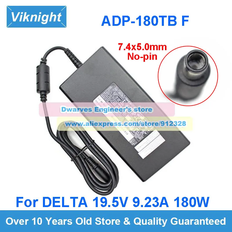 

Genuine ADP-180TB F 19.5V 9.23A AC Adapter 180W For DELTA Power Supply Charger 7.4x5.0mm No Pin In The Tip Center