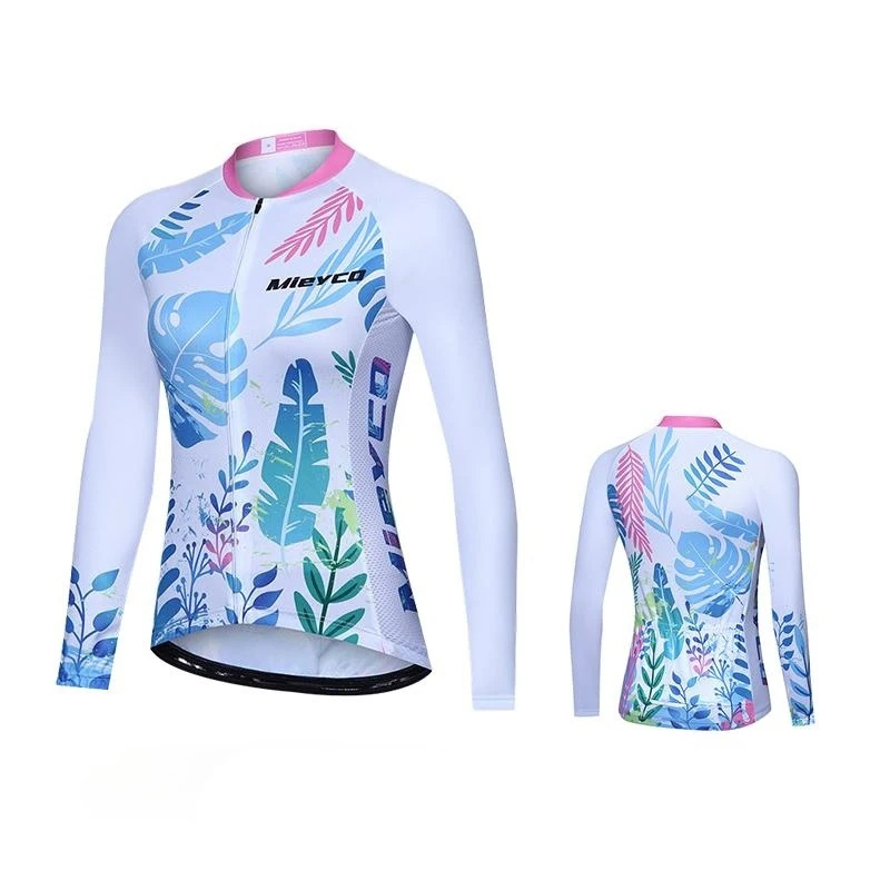 Conjunto De Jersey De Ciclismo Para Mujer, Traje De Manga Larga