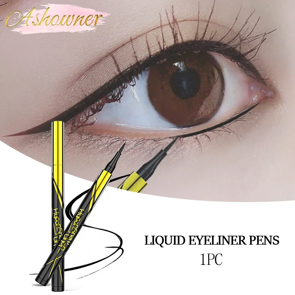 Liquid Eyeliner Black Waterproof Long Lasting Quick Drying Not Bloom Natural Pen Cosmetic Tools