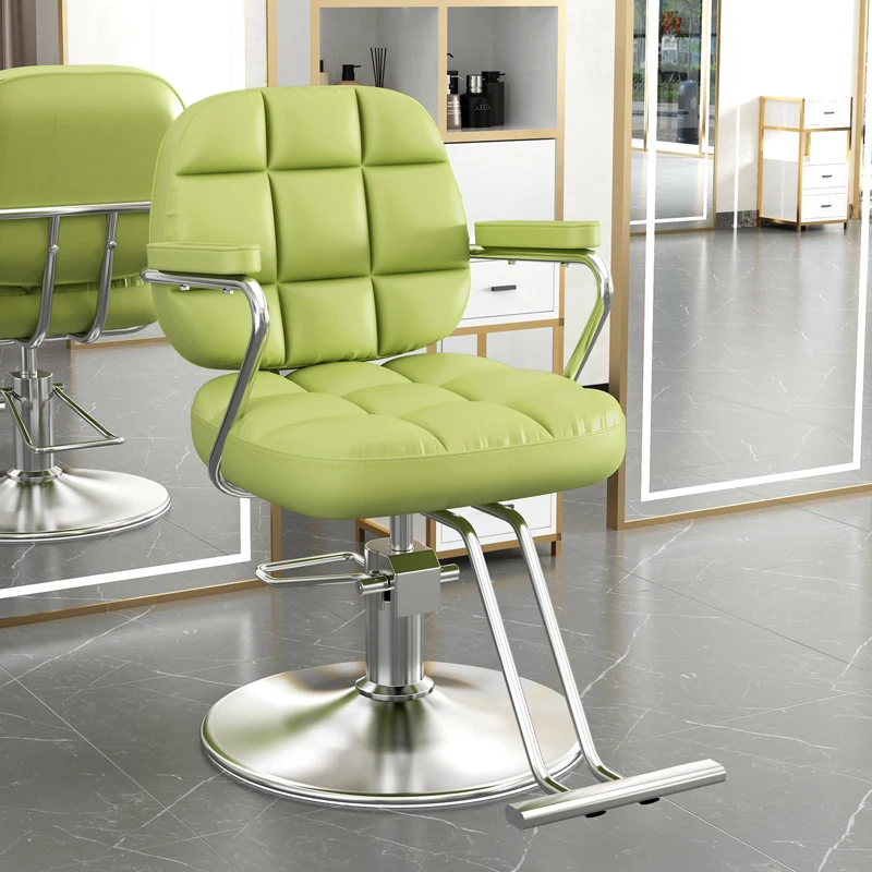 Aesthetic Swivel Salon Chair Rotating Pedicure Professional Barbers Armchairs Stylist Sillas Giratoria Salon Furniture MQ50BC