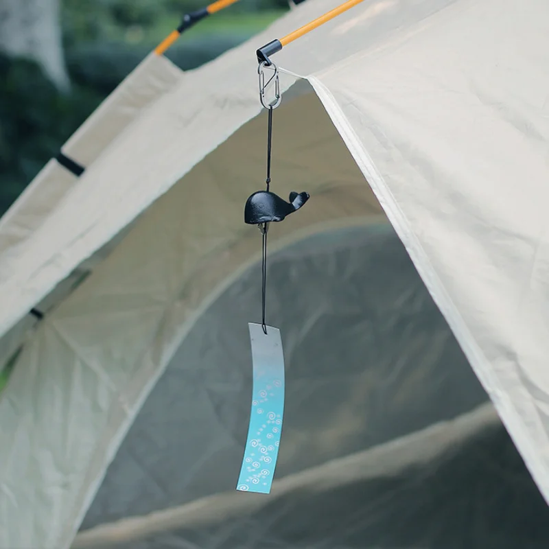 Cast Iron Bells Camping Retro Decor Wind Chimes Garden Creative Hanging Ornaments Metal Doorbell Rattle, Camping Garden Supplies