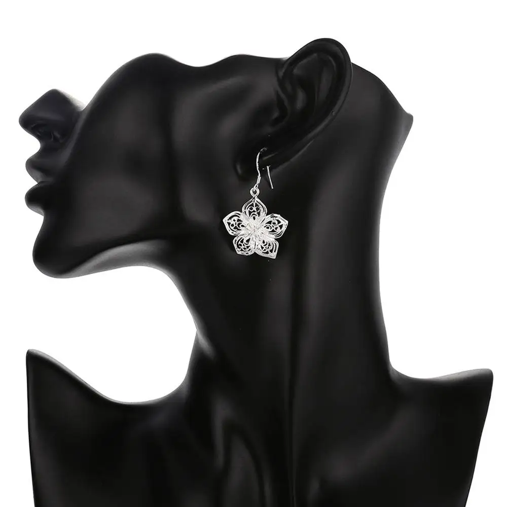 925 Sterling Silver Jewelry sets Flowers necklaces bracelets earrings for women Christmas Gifts
