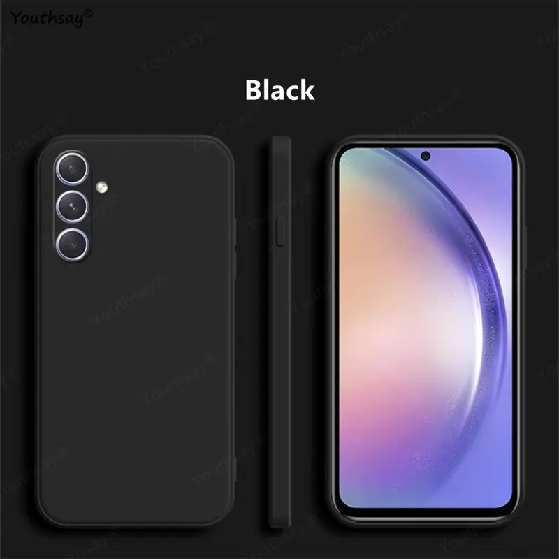 For Samsung Galaxy A16 Case Cover Samsung Galaxy A17 A16 A56 A36 A15 Funda Coque Soft Original Liquid Silicone Case Samsung A16 - Image 2