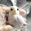 New Cute Parrot Flocking Handmade Silicone Fidget Fingertip Toy Kawaii Color Plush Bird Birthday Gift For Kids Squishy Pendant 3