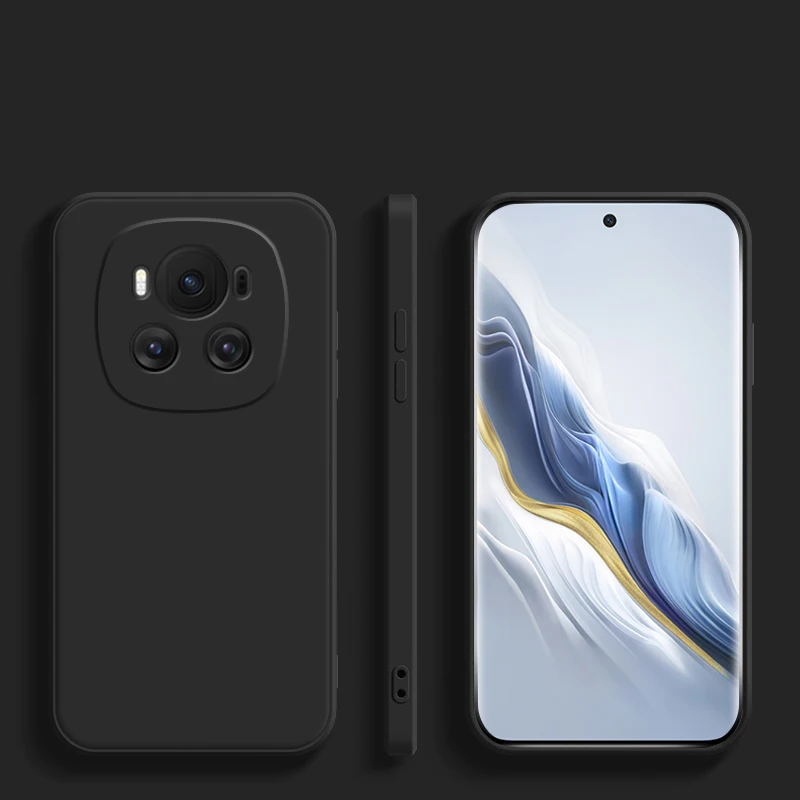 Premium Liquid Silicone Phone Case with Camera Lens Protector