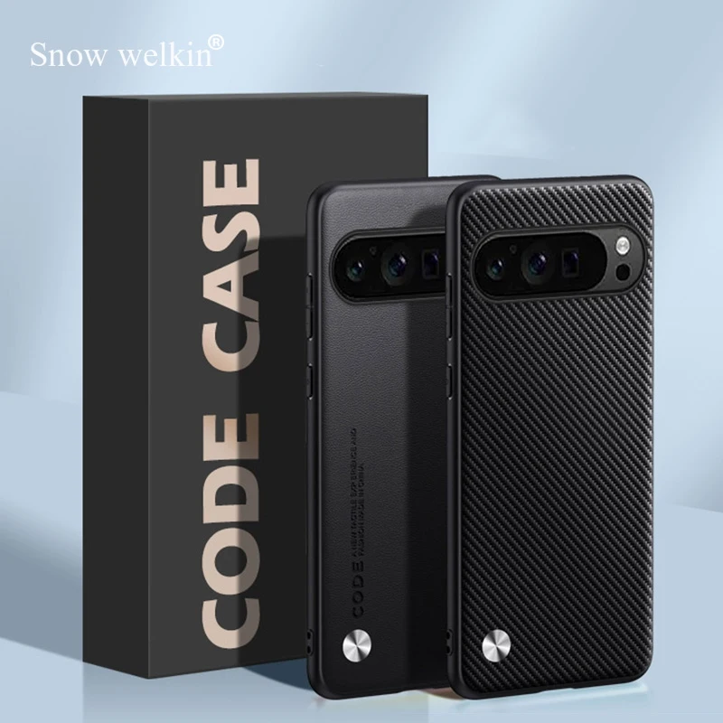 Premium PU Leather Shockproof Silicone Phone Case - Durable Back Cover