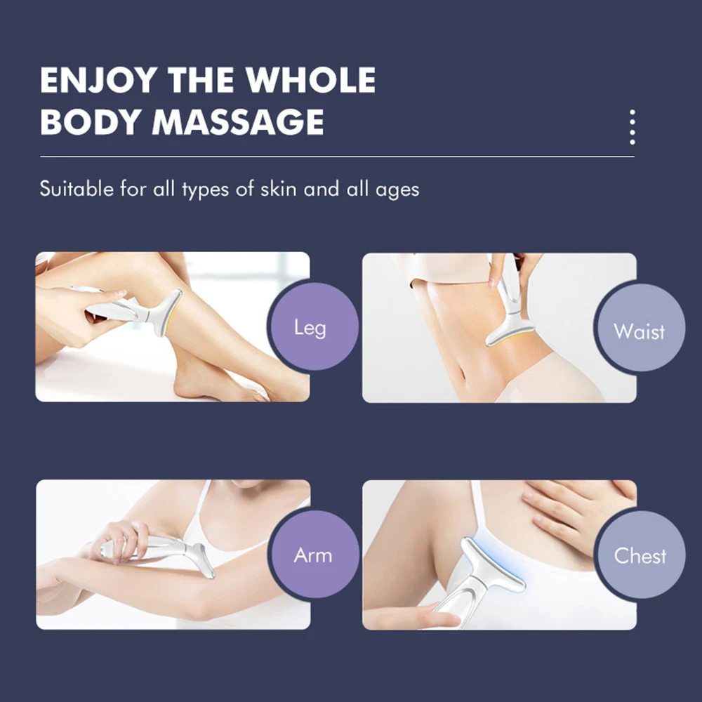 Hot Ice Compress Face Neck Beauty Device EMS Microcurrent Lifting Firming Machine Anti Wrinkle Thin Double Chin Facial Massager facial massager facial massage instrument beauty instrument
