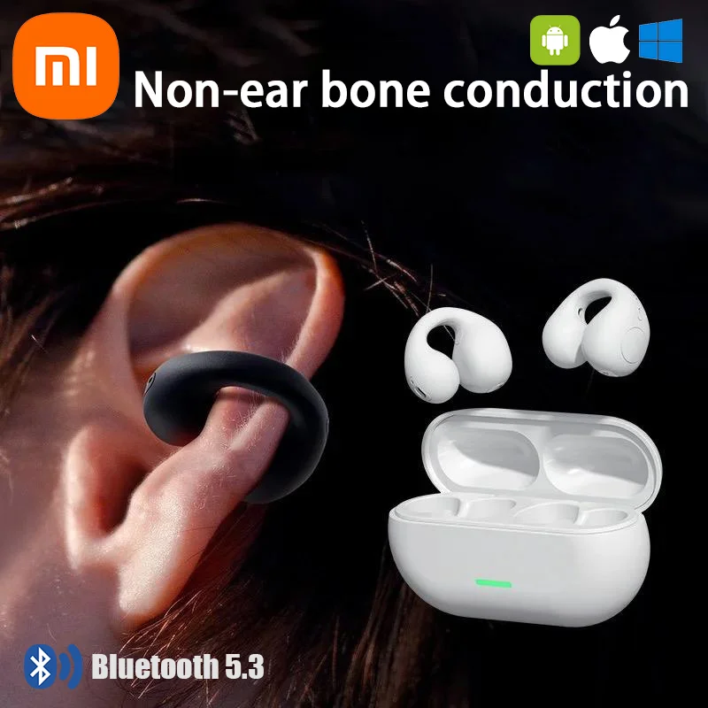 Xiaomi Earclip Wireless Bluetooth 5.3 Earphones Headphones Outdoor Sport Headset Touch Control Earbuds iPhone Huawei Samsung