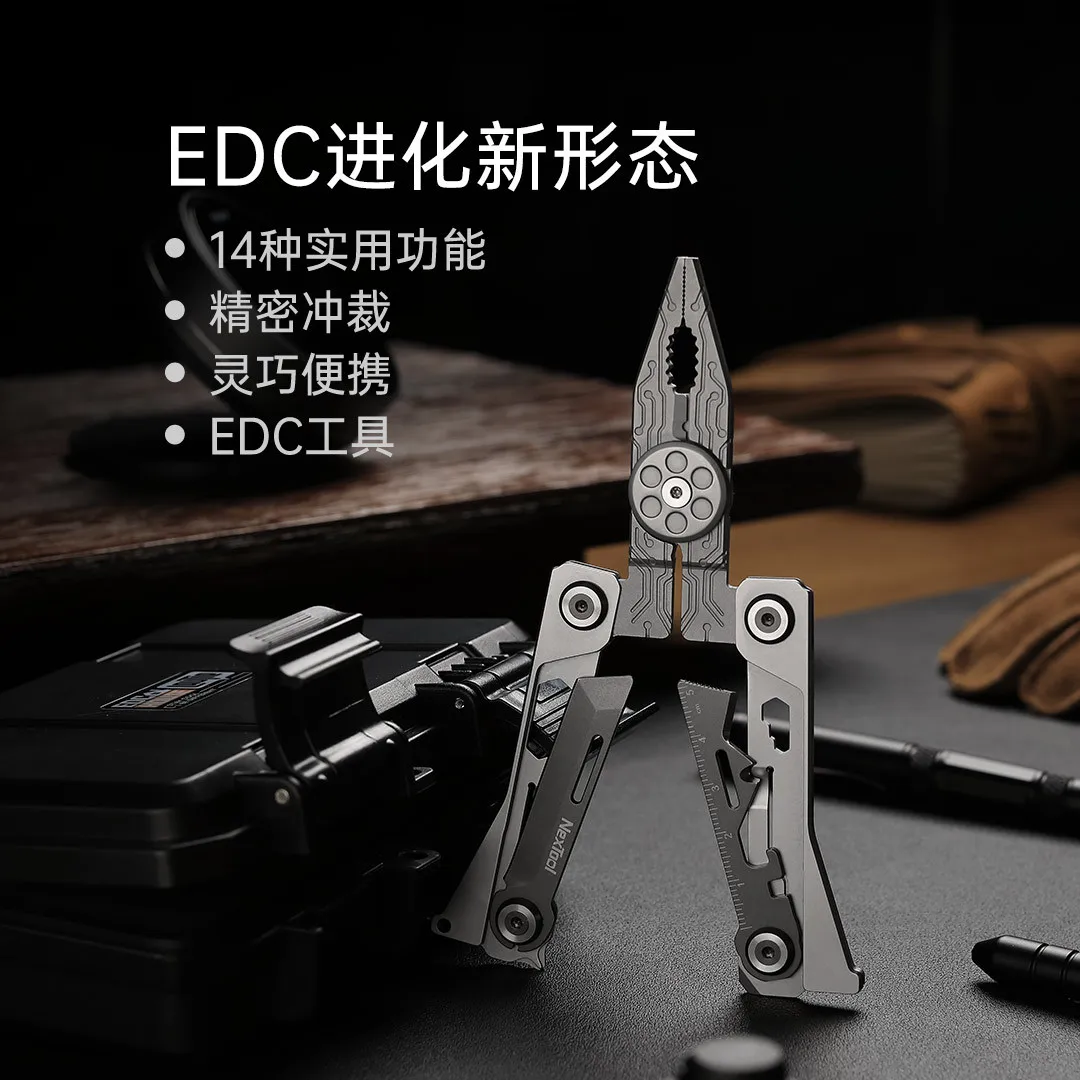 Mini Edc Multitool Folding Knife Plier Multifunctional Camping