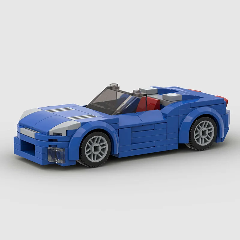 

Конструктор MOC Saturn Sky Speed Champions, спортивные автомобили голубого цвета, набор кирпичей, детские игрушки, подарки для мальчиков и девочек