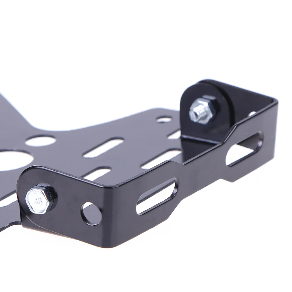 오토바이 번호판 홀더 알루미늄 합금 오토바이 번호판 마운트 브래킷 조절 가능한 번호판 프레임 번호판 커버