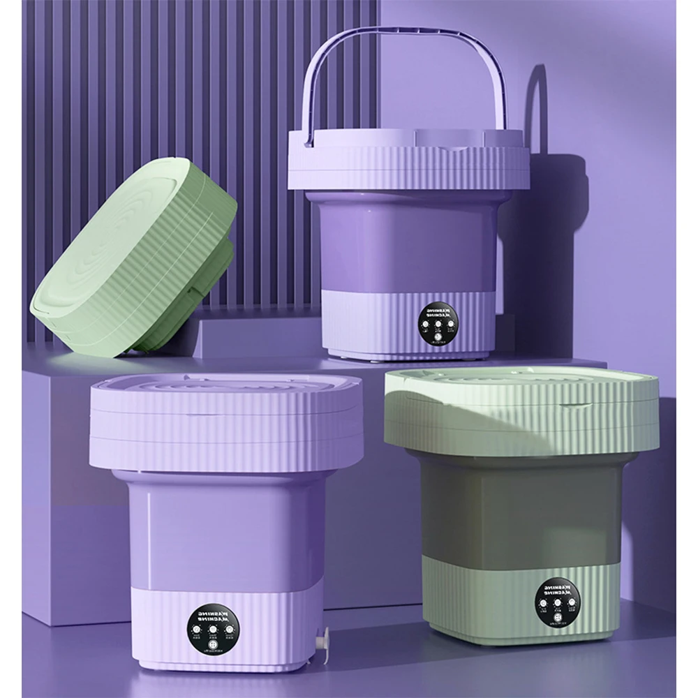 

Folding Washing Machine,10 Liter Large Capacity ,Student Dormitory Household Baby Clothes Underwear Socks Lazy Artifact