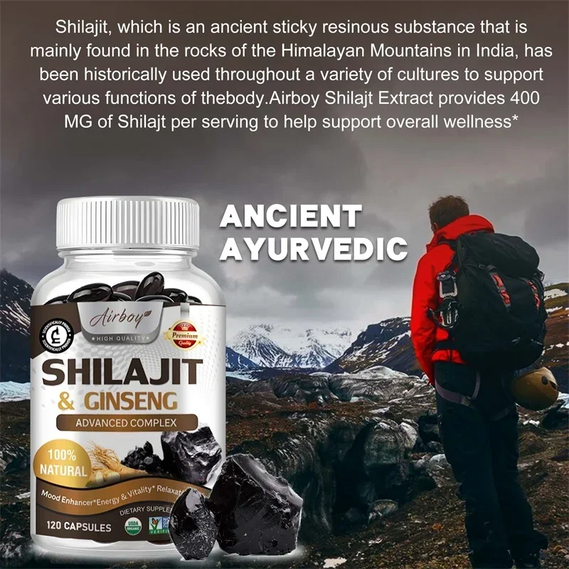 Shilajit - Energy Boost, Enhanced Performance, Promote Heart and Blood Circulation Health 4
