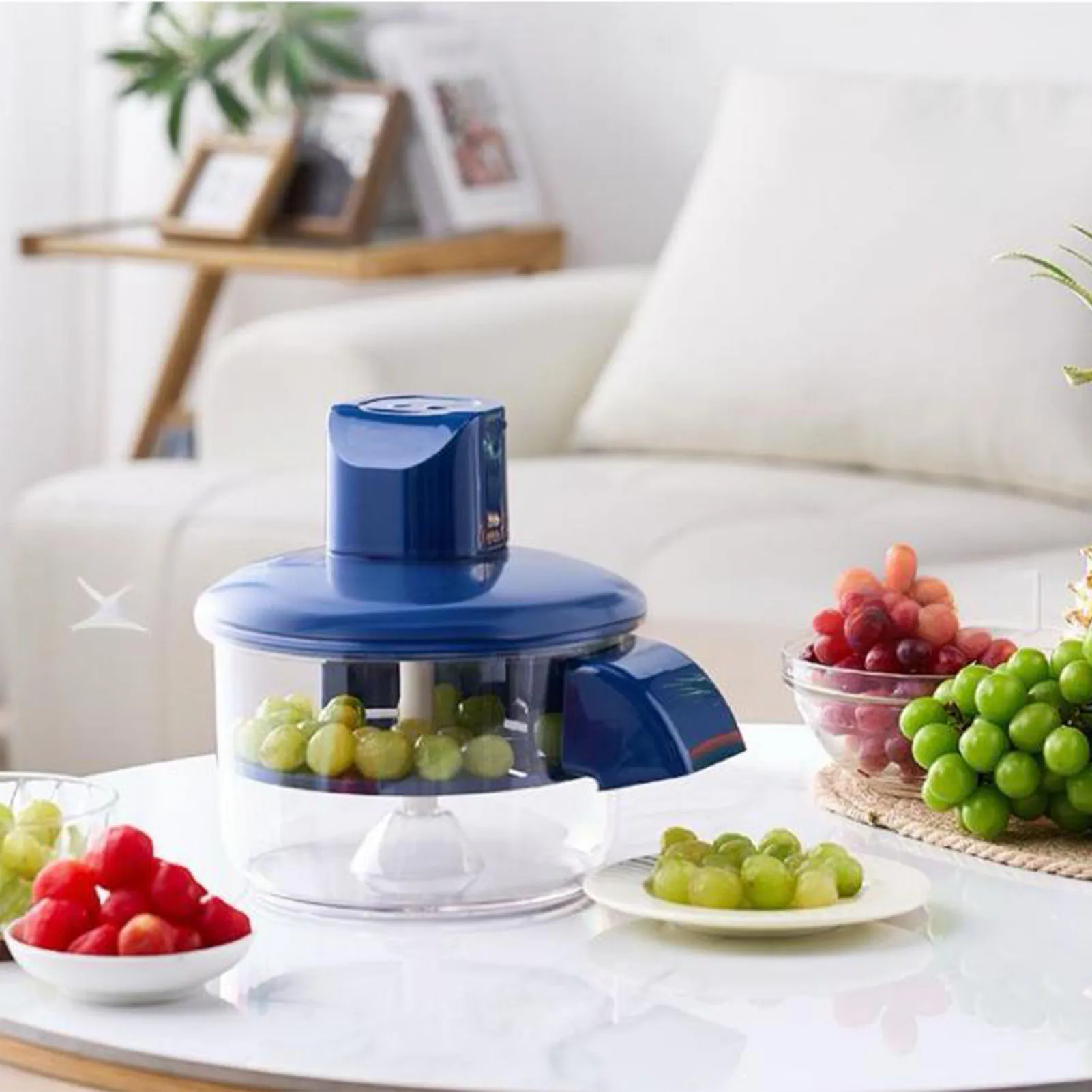 Electric Grape Peeling Machine Rechargeable Automatic Fruit Peeler Grape Skin Remover Tool for Home Kitchen