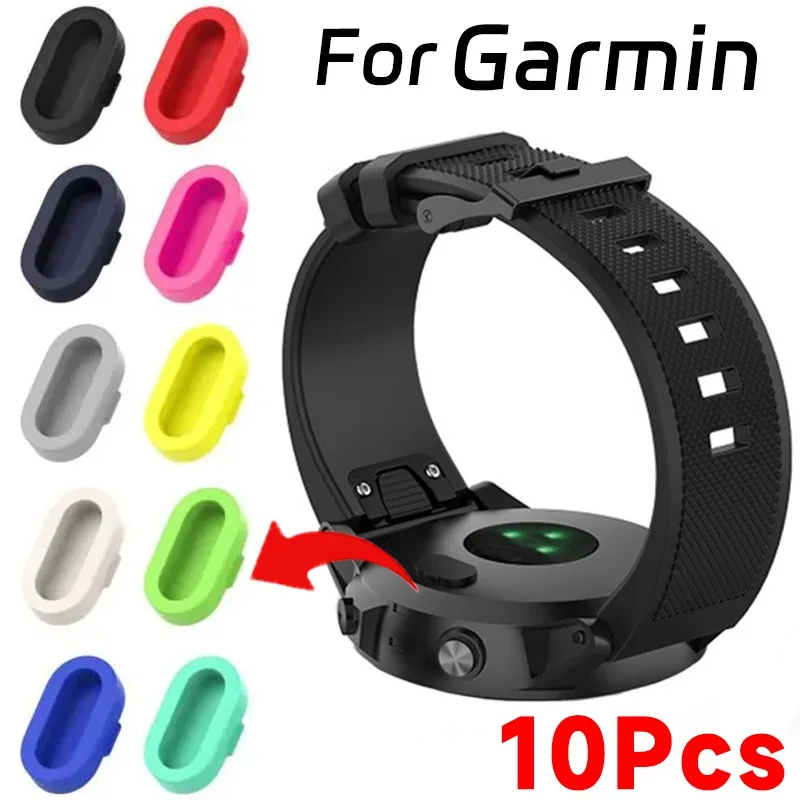 

10-1Pcs Dust Plug for Garmin Fenix Garmin Plus Pro Forerunner 245 935 945 Smartwatch Soft Silicone Charger Port Anti-dust Plugs