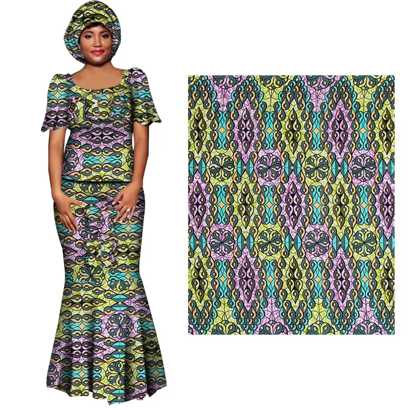 Ankara Wax Print Fabric High Quality African Wax Fabric Polyester Guaranteed Veritable Real For Dresses