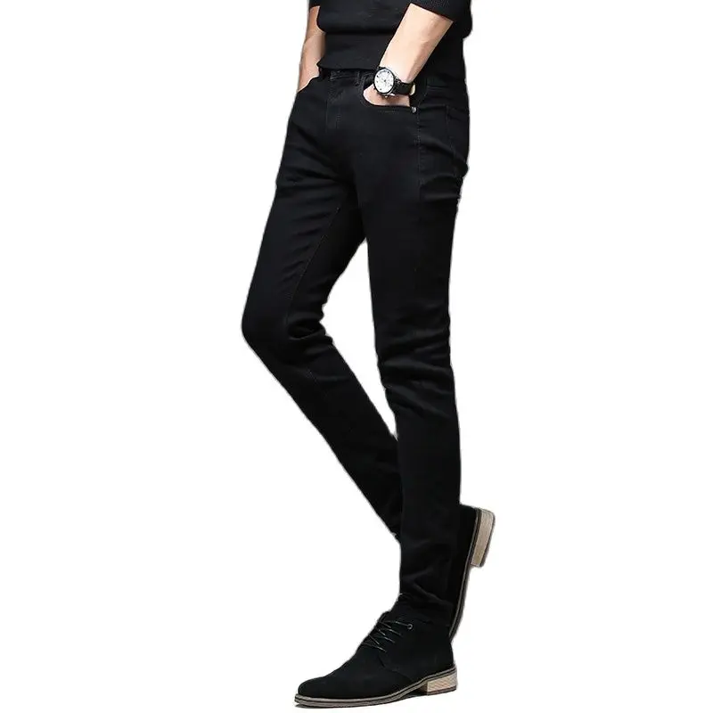 Men Jeans Mens Jeans Jeans Trousers Denim Trousers Elastic Jeans Mens Casual Trousers Batmo New Men Stretch Skinny Jeans Male Designer Brand Super Elastic Straight Trousers Jeans Slim Fit Fashion 2108