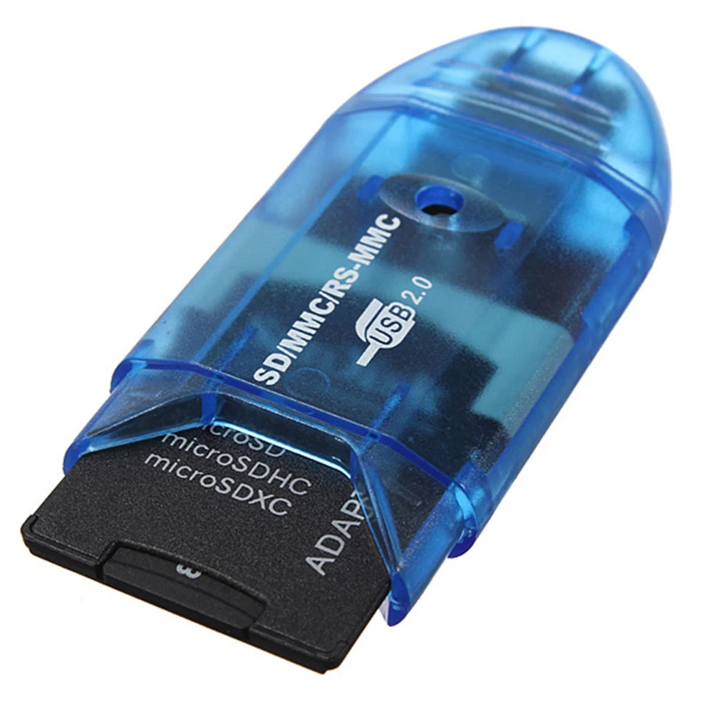 Durable Usb Memory Card Reader Writer Adapter For Mmc Sd Sdhc Tf Up To 64gb  - Sim Card Readers & Backup - AliExpress