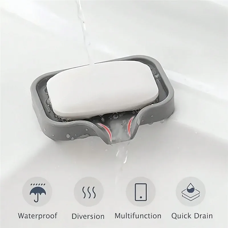 5-in-1 Silicone Sink Organizer - Splash Guard with Drain Tray, Soap Dispenser & Sponge Holder, Universal Faucet-Mounted Design