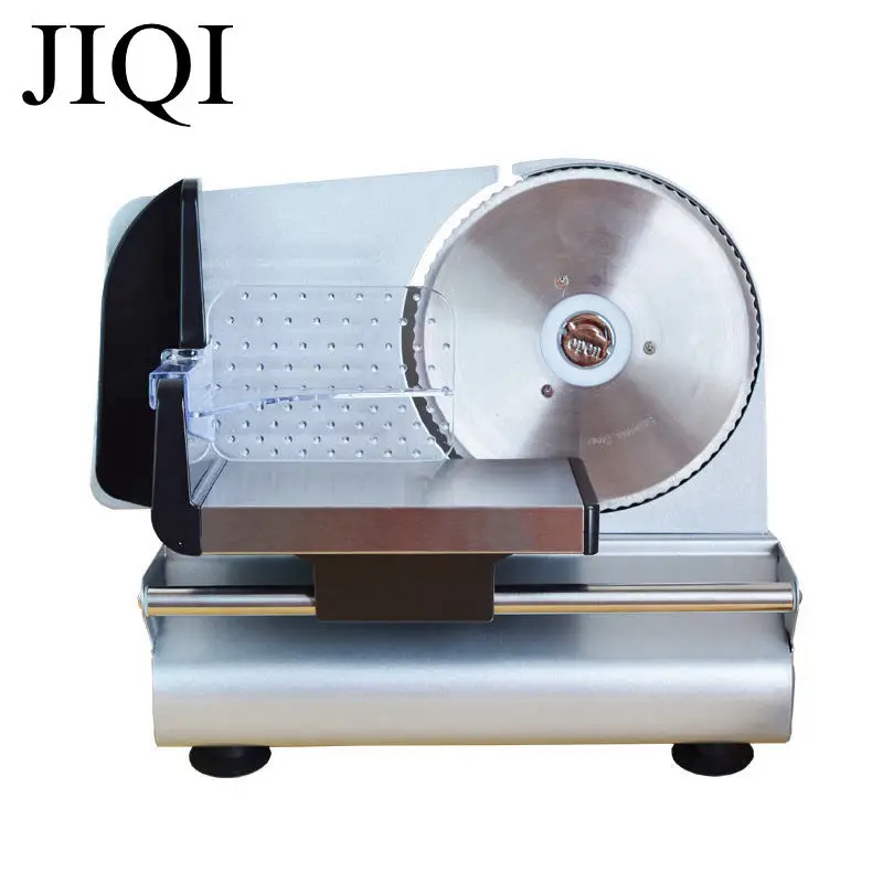 JIQI Meat slicing machine Household electric meat slicer bread vegetable fruit slicers cutter for frozen beef mutton 110V/220V 6