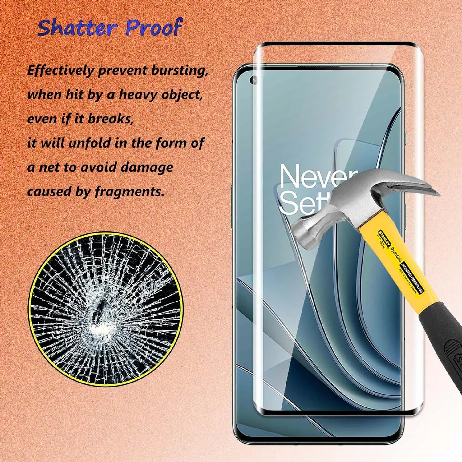 Premium Curved Edge Tempered Glass Screen Protector (2/4 Pack)