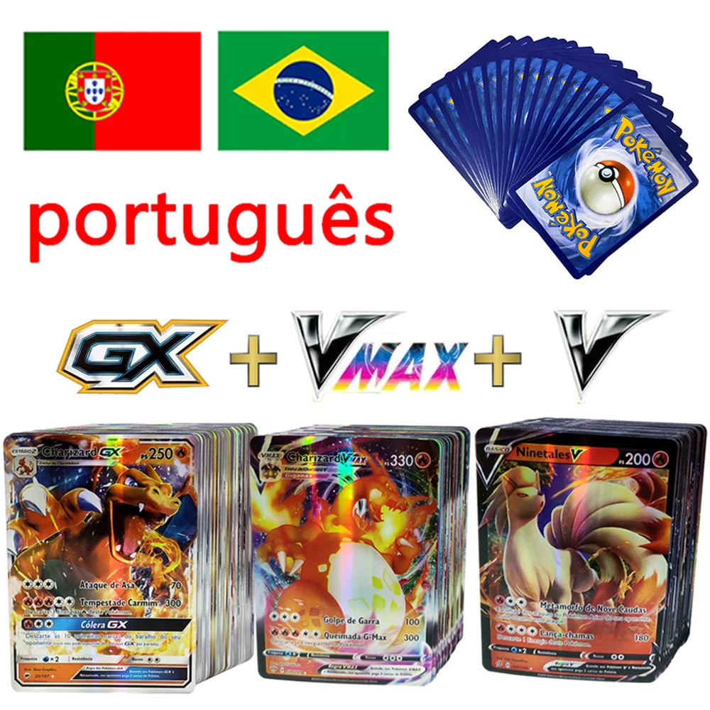 50-150Pcs V VMAX GX Energy Trainer Portuguese Version Shining Pokemon Cards  Best Selling Children's Battle Game Cards - AliExpress