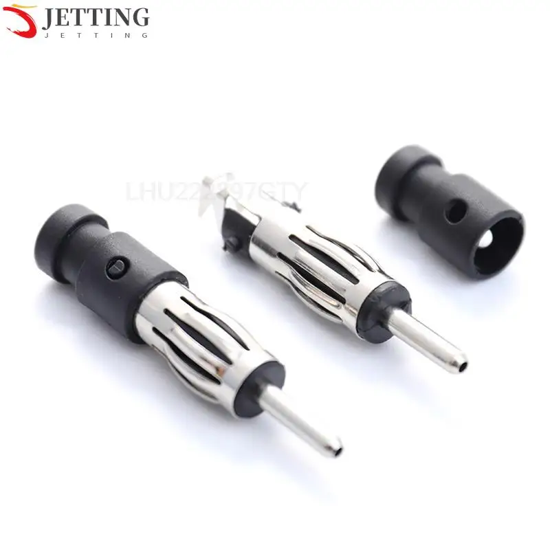 

New 2Pc Car CD Radio Male Aerial Antenna Plug Adapter Plastic Handle Connector For Car Radio Antenna Adapter