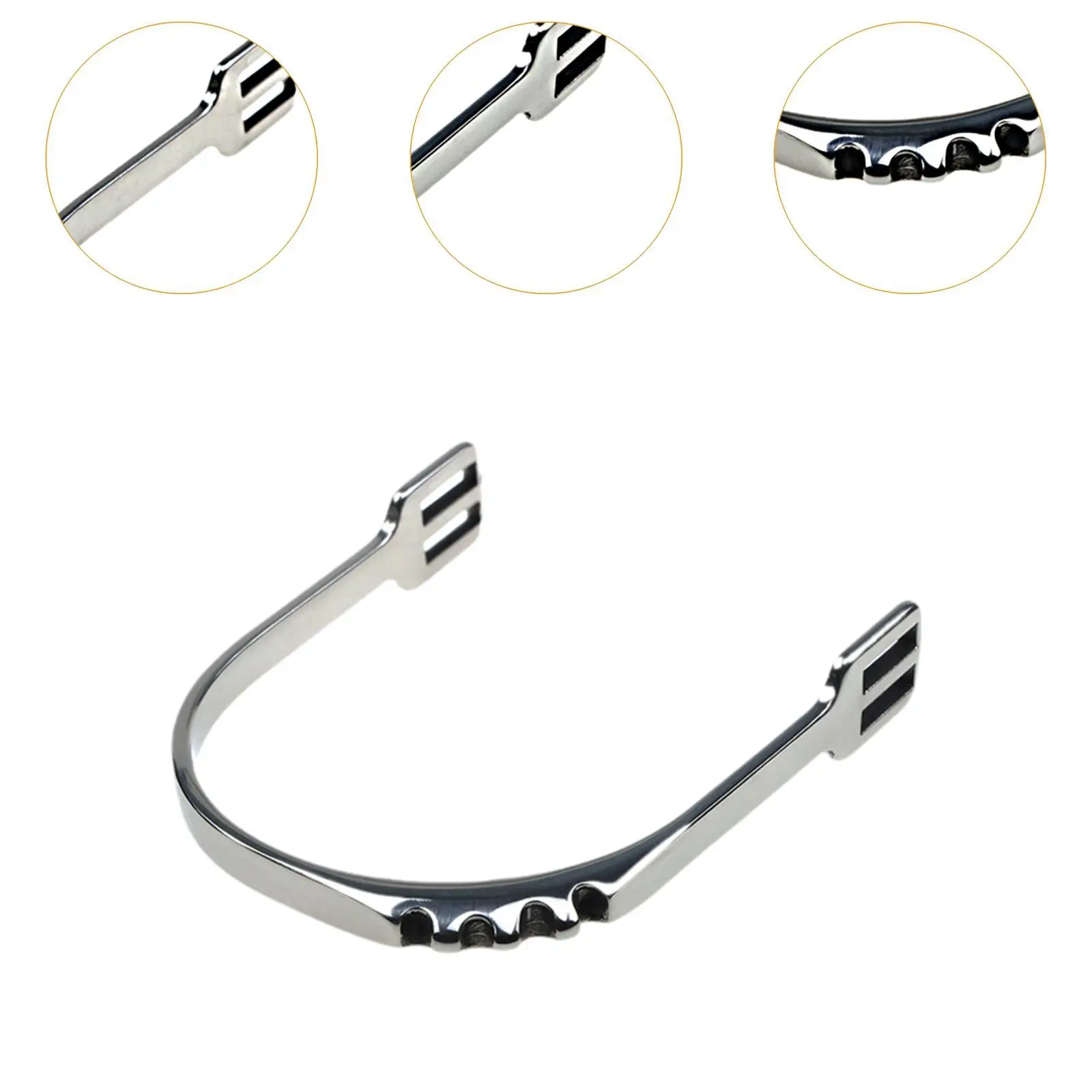 2 Pieces Horse Spurs Equestrian Gear Accessories Stainless Steel Boot Spurs 5