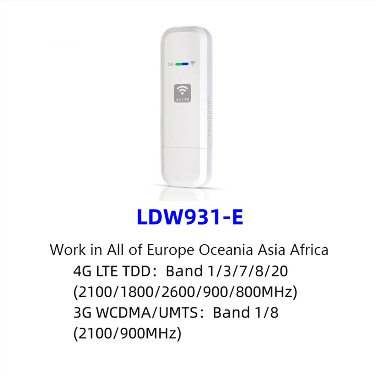 DT60 신형 LDW931 LTE 라우터 모뎀 4G 와이파이 SIM 카드 동글 휴대용 모바일 와이파이 유이프 플러그 앤 플레이 (유럽, 한국, 러시아용)