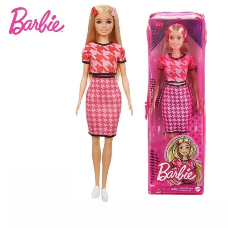 Hot Authentic Barbie Dolls Barbie Fashionistas 80th Anniversary Commemorative Doll Girls Holiday Surprise Gifts Fashion Toys - Bilde 4