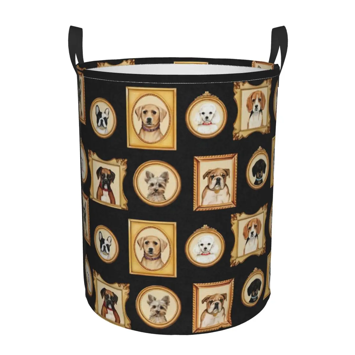 

Dog Paw Pattern Dirty Laundry Basket Waterproof Home Organizer Basket Clothing Kids Toy Storage Basket