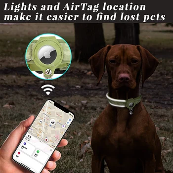 Airtag Dog Collar Adjustable Nylon Reflective Pet Collar For Small Medium Large Dog Durable Anti-lost Dog Necklace With Padded 2