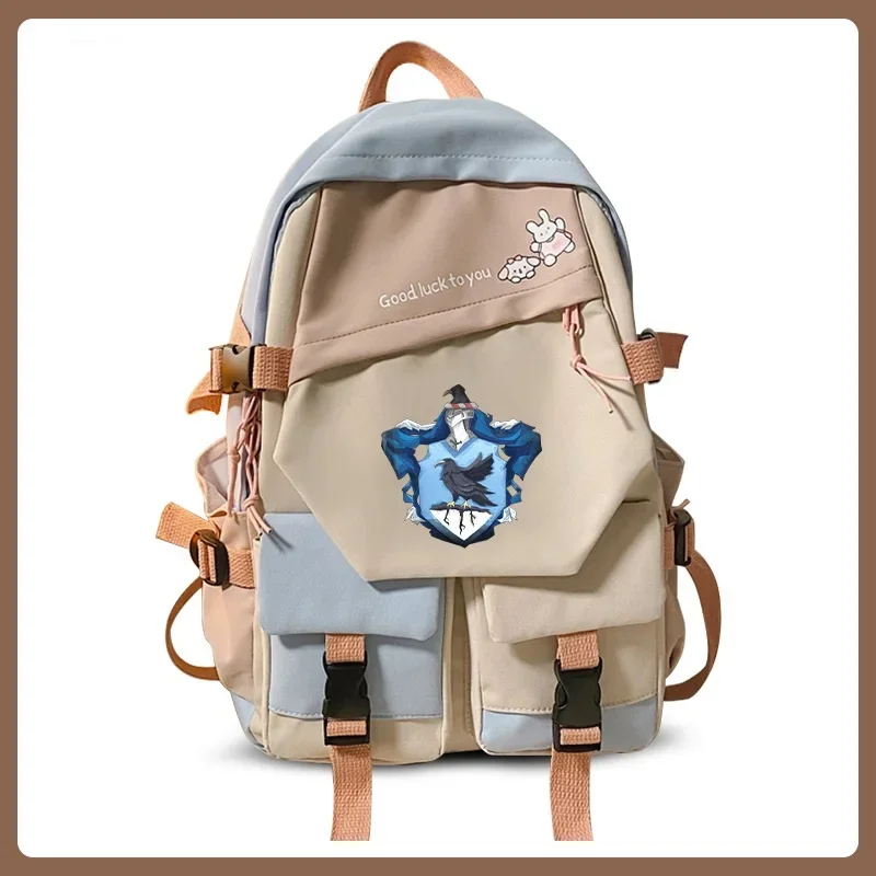 Film Harryypotter Zaino Studente Nylon Borsa Da Scuola Gryffindor Hermione Ginny Weasley Ron Slytherin Badge Malfoy Couplekark