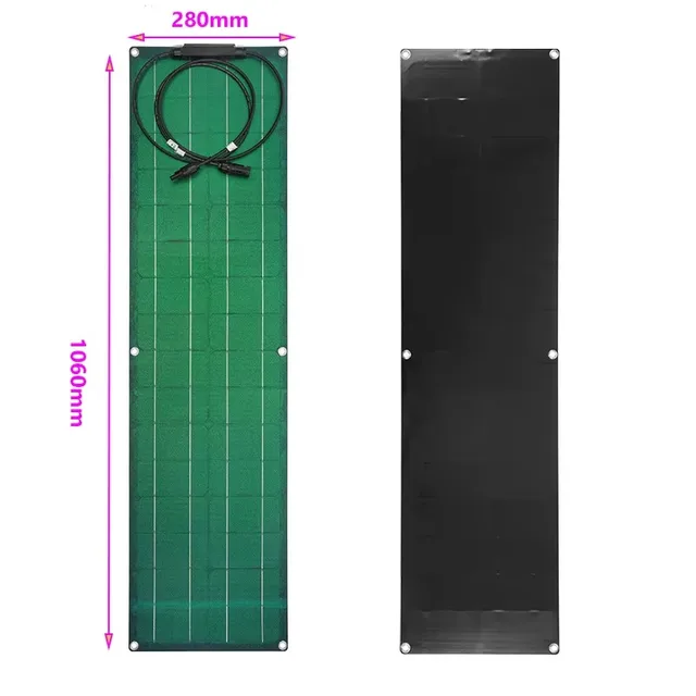 Flexible Solar Panel Kit 300W 600W 12V Battery Charger Monocrystalline Solar System for Power Bank Camping Yacht Car RV Boat 4