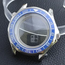 Premium 42mm Men's Watch Case with Sapphire Glass and 20mm Strap - Complete Watch Accessory Set with Box (31 Silver)