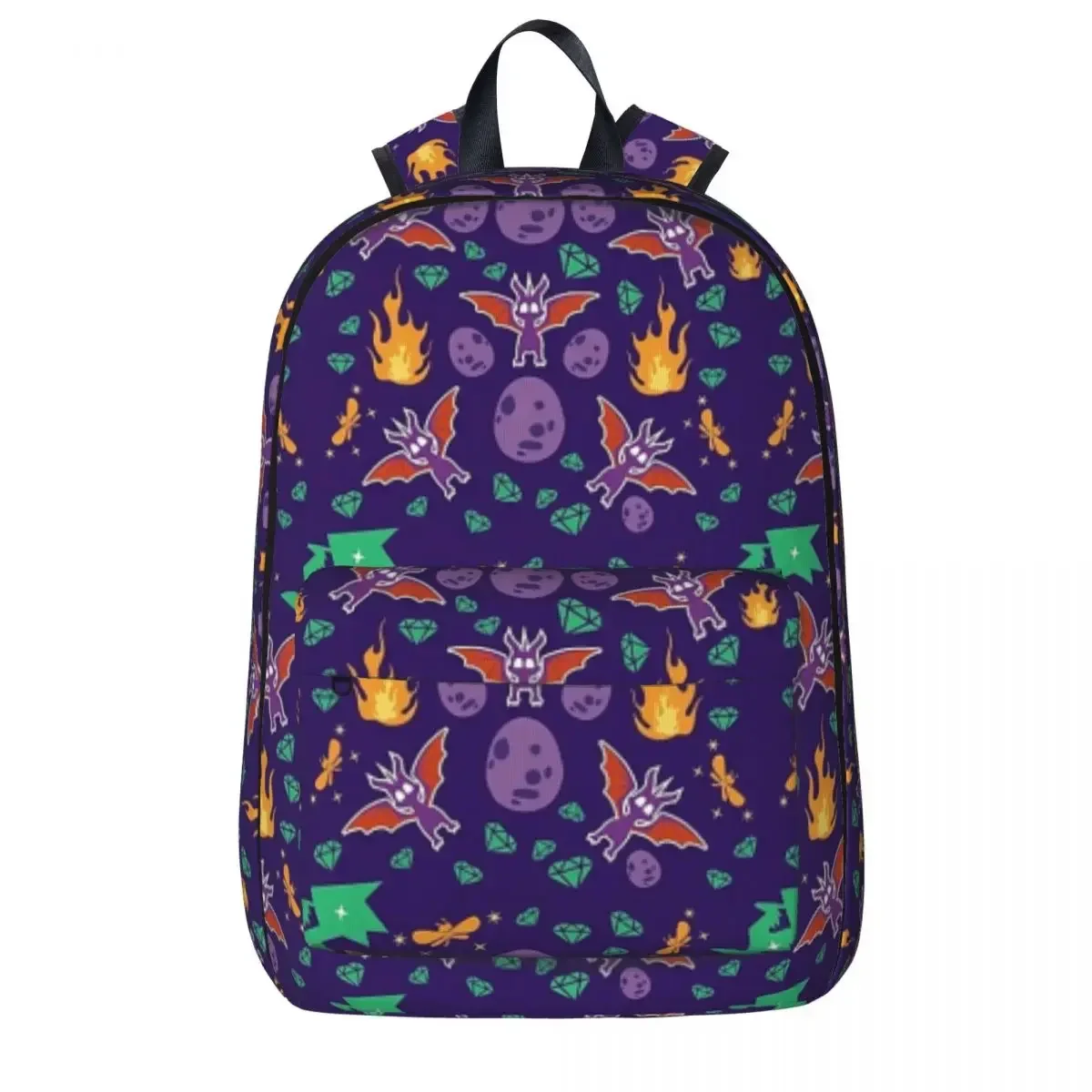 

Рюкзаки с узором Spyro, вместительная Студенческая сумка для книг, сумка на плечо, рюкзак для ноутбука, повседневный дорожный рюкзак, детская школьная сумка