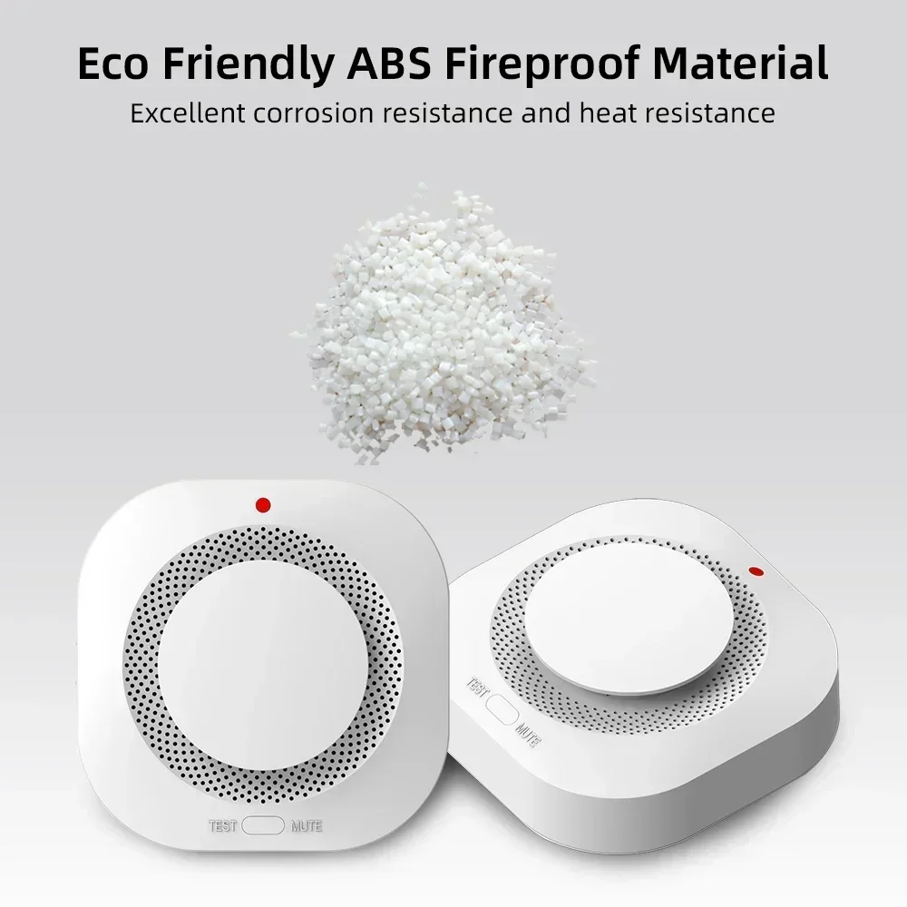 Smoke Detector Alarm 10 Year Built-in Battery Wireless Easy Install 85dB Loud for Home Office Kitchen Safety - 6
