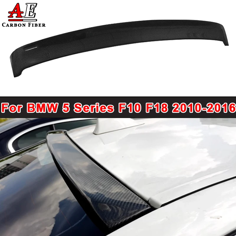 Car Rear Trunk Window Roof Spoiler Tail Wing Esterno Per Bmw Serie 5 F10 F18 520 525 530I 2010-2016 Car Top Spoiler Refit Trim