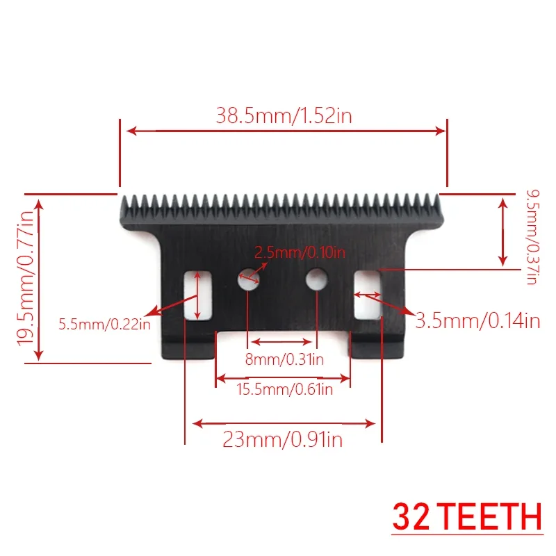 Original Replacement Movable Blade for Kemei KM-2299 Clipper Professional Hair Trimmer Cutting Knife Head Parts Accessories 2