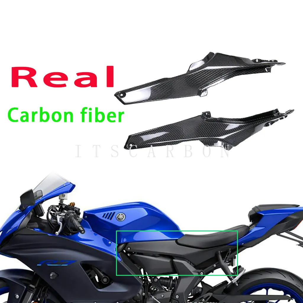 

For YAMAHA YZF - R7 YZF-R7 2022 2023 Real 3k Carbon Fiber Motorcycle Accessories Seat Side Panels Cover Parts Kits Fairings