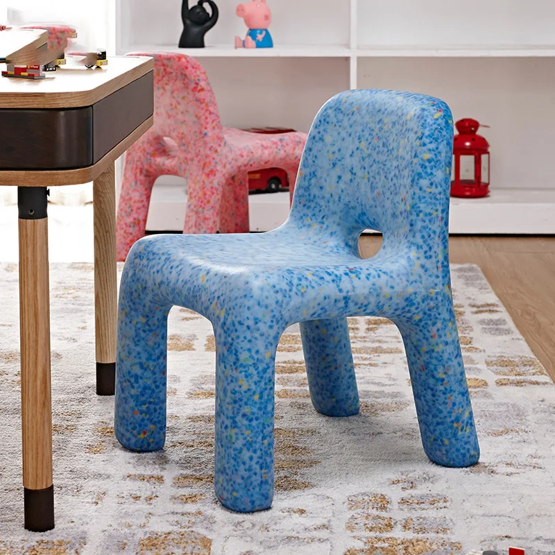 ful愛北欧イン子供の椅子シンプルなプラスチックバックベンチ幼稚園ベビースツールドロップシッピング