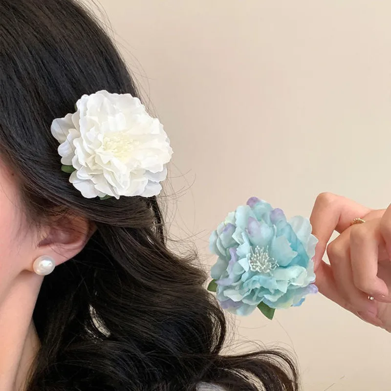 Bohemian Orchidee Blume Haarspange Romantische Braut Haarspangen Frauen Strand Hochzeit Urlaub Blume Bang Clip Haarnadel Haarschmuck – Detail 15